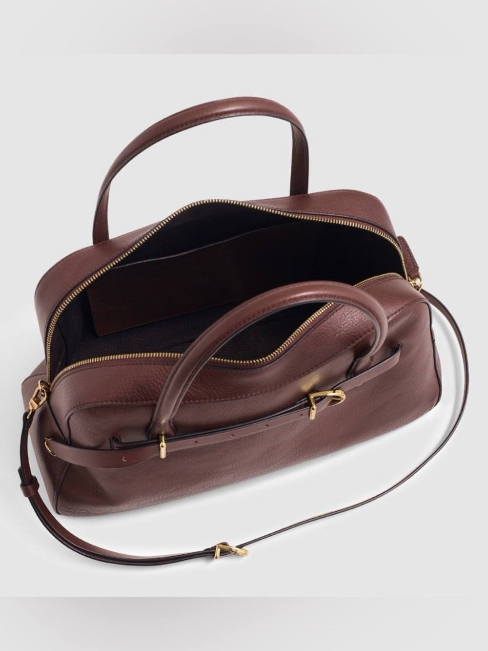 BRAND NEW Madewell Belted Satchel Bag - Rich Brown - Picture 2 of 2